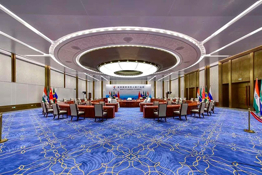 The Lampshade of the Rising Sun for BRICS Xiamen Summit was awarded again by the China National Light Industry Council