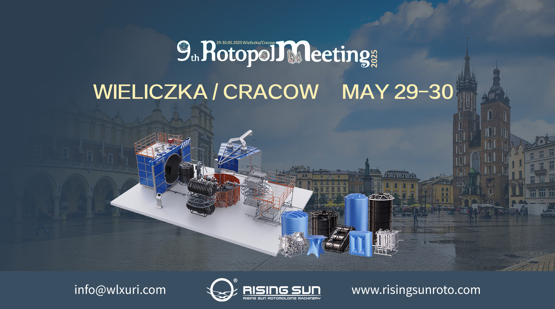 Rising Sun Rotomolding Machinery is excited to attend the Rotopol 2025 Annual Conference in Wieliczka/Cracow,