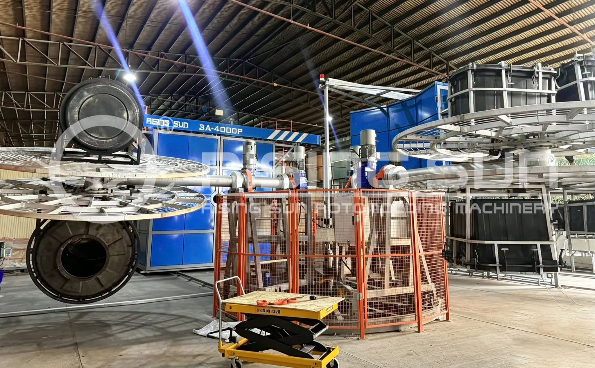 New 3-arm 4000 Carousel Rotomolding Machine has been successfully installed at our customer’s facility
