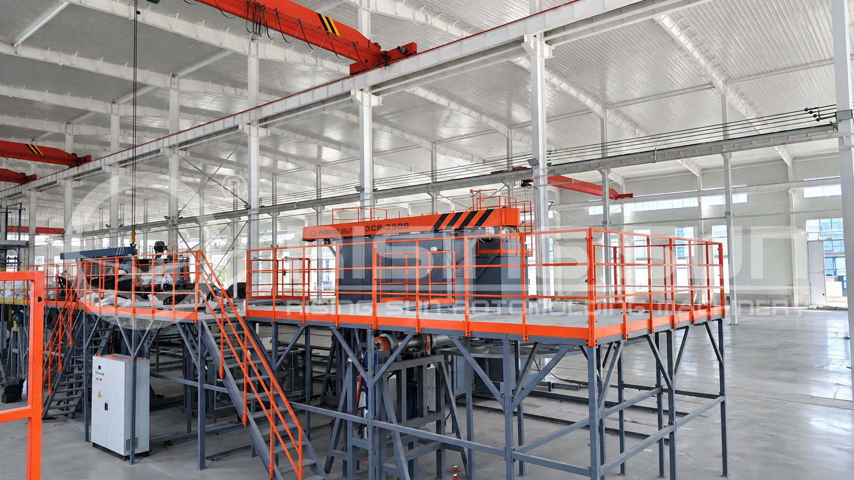 The 3CS-3500 Shuttle Rotomolding Machine has been successfully installed and commissioned at our customer's facility